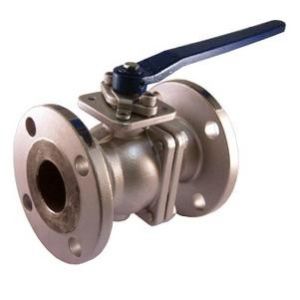 Stainless Steel 2 Piece Full Port Ball Valve with Flanged Connection Class 150