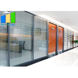 Customized Internal Office Demountable Temporary Glass Partition With Aluminium