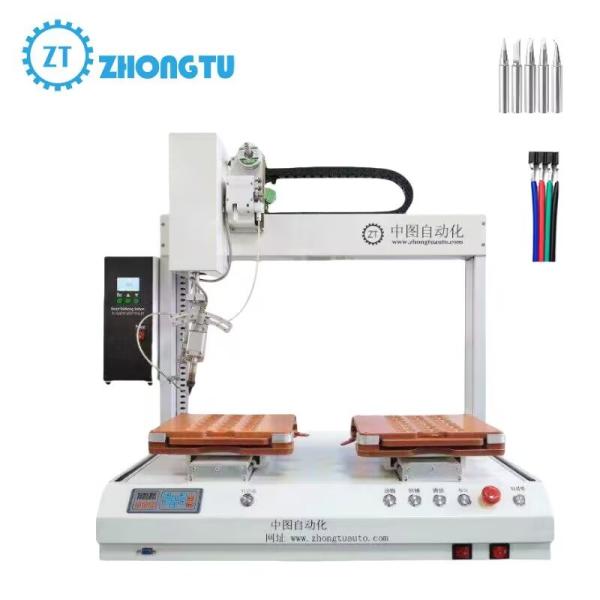 Quality Fast and Accurate 6-Axis Automatic Soldering Machine with Replaceable Tip for sale