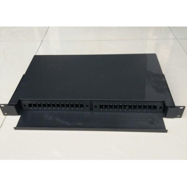Rack Mount Fiber Optic Terminal Box With Tray 24 Port Single Model / Multi Model