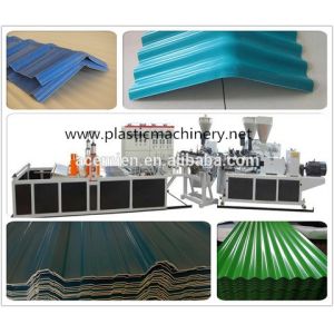 pvc asa wave corrgulated roofing tile making machine