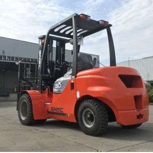 4250kg Full Free Lift Mast 3.5ton Diesel Forklift with Positioner and Side