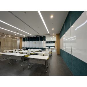 Floor Supported Operable Partition Wall Systems With MDF Board Surface