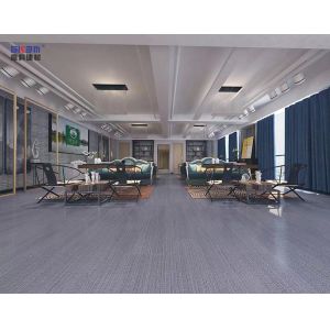 Dark Grey Carpet Vinyl Flooring Waterproof 4mm Click Stone Plastic Composite For