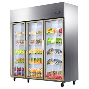 2024 Hot six-door upright refrigerator 1350L for refrigerating drinks in