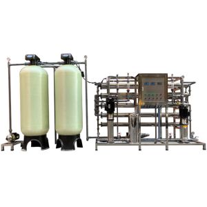 2000LPH Double Stage Water Treatment System RO Membrane Purification Machine For