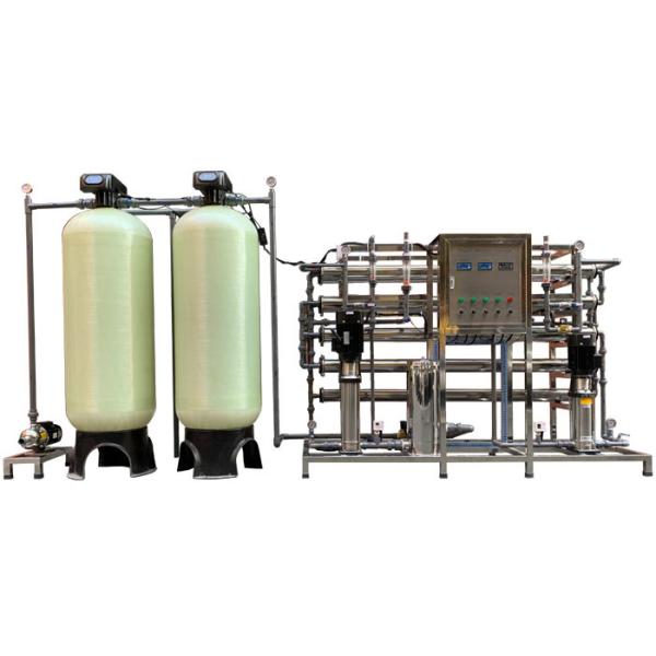 2000LPH Double Stage Water Treatment System RO Membrane Purification Machine For