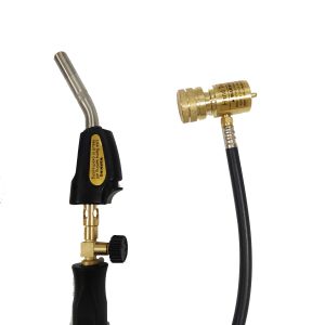 Brazing MAPP Torch Propane Turbo Heating Torch for Refrigeration HVAC Black