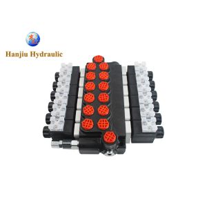 12V DC Solenoid Controlled Hydraulic Valve P40 Series 6 Bank Open Center For