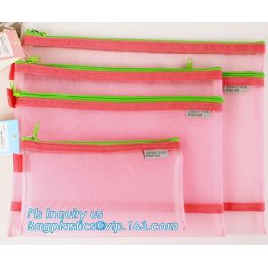A3,A4,A5,B4,B5,B6,B8 file folder clear mesh bag printed logo document folder