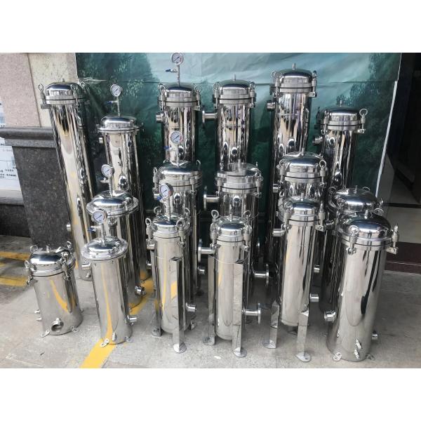 Pharmaceutical Industrial Cartridge Filters Filtration Housing 1.0 Mpa