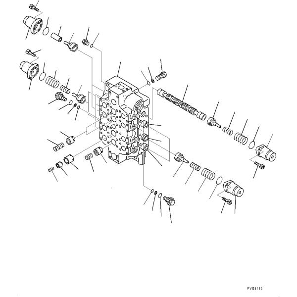 709-14-94000 709-14-94001 709-14-93500 PC1250-8 Excavator Main Control Valve