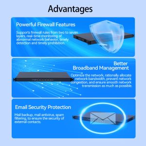 Intel Celeron J4125 J1900 1U 2U 3U Server 6 LAN DDR4 8G RAM Server With Console