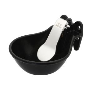 China 1.5L Enamelled Cast Iron Cattle Water Bowls Pipe Mounting on sale