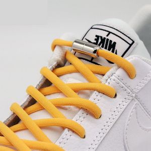 New Elastic Shoelaces Metal Capsule Button No Tie Shoe Laces