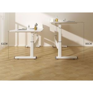 Mail Packing Height Adjustable Children's White Wooden Sit Stand Desk for Home