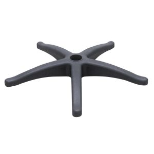 Swivel Office Chair White Base Adjustable Nylon Five Star Feet With Casters