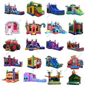 Unisex Outdoor Commercial Inflatable Bouncy Castle Jumper Combo with Slide and