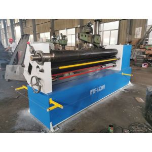 Asymmetrical 3 Roller Mechanical Plate Rolling Machine 6mm 2000mm