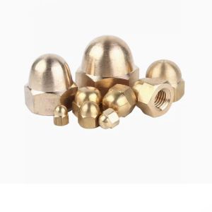 M4 M5 M6 H59 H62 Brass Hexagon Acorn Nut Yellow Brass Red Copper Bronze DIN1587