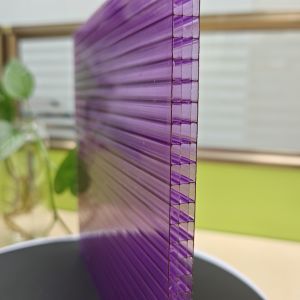 10mm 2.1m*5.8m Purple Polycarbonate Sheets Four-Layer Structure