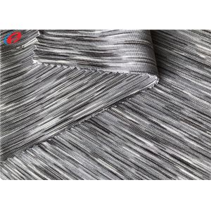 Melange Weft Knitted Fabric Yarn Dyed 90 Polyester 10 Spandex Jersey Fabric
