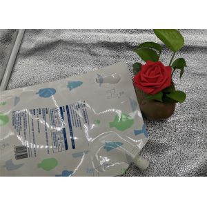 Large Capacity 500ml Liquid Pouch With Spout , Stand Up Spout Pouch Plastic