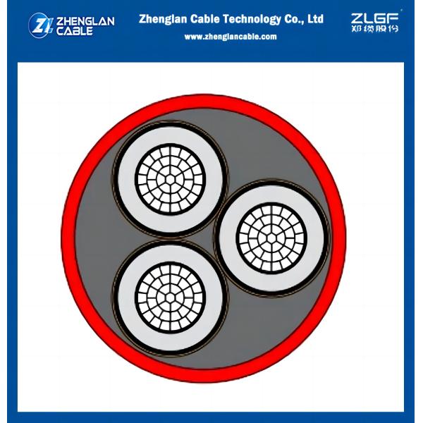 MV 12/20kVCopper / Aluminum N2XS2Y NA2XS2Y XLPE Insulation with PE sheath Distribution cables DIN VDE 0276-620