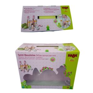 Customized Cardboard Paper Packaging Box With Handles For Easter