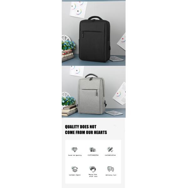 Travel Men Computer Bag Polyester Casual Geometric USB Laptop Backpack