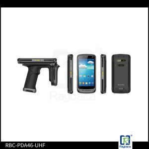 Handheld RFID Microchip Scanner , Electronic Chip Reader Android Mobile Terminal