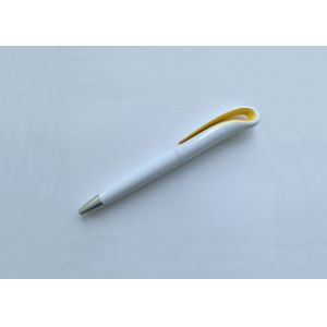 White Plastic click swan Ball Point Pen with customized logofor promotion