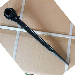 Black Scaffolding Tools Carbon Steel Forged Straight Podger Handle 22mm 24mm