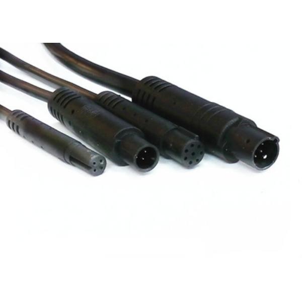 5 Pin Mini Din Cable With Round Connector For Car Security System