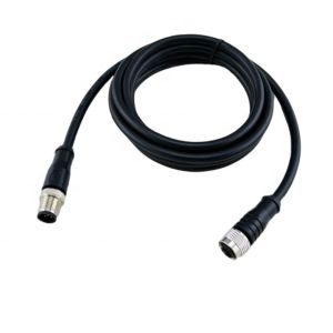 M5 M12 8 pin waterproof aisg panel mount automative automation PCB circular Male