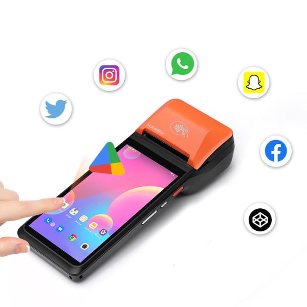 Quality 8-Core * 1.6 GHz CPU Android Handheld POS Terminal For Fast And Convenient Business Transactions for sale