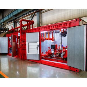 NFPA 20 Approved Skid Mounted Fire Pump Containerized Package