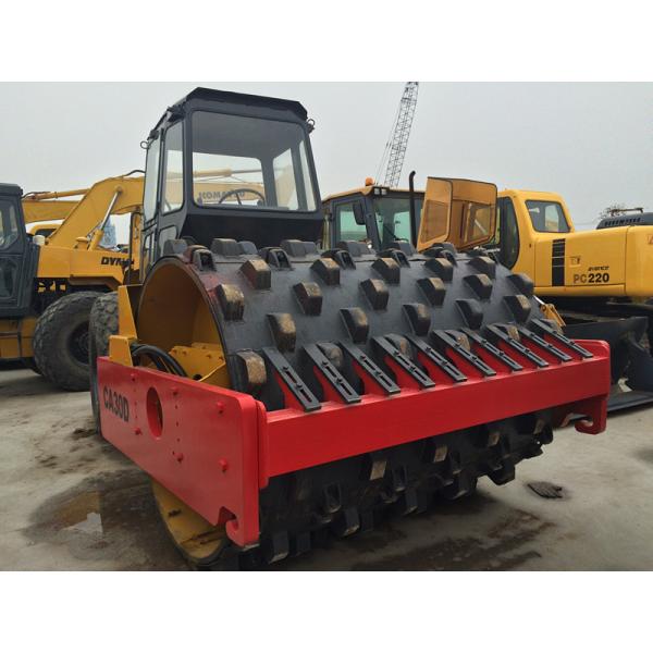 Dynapac CA30D Second Hand Road Roller , Pull Behind Rubber Tire Roller For Sale