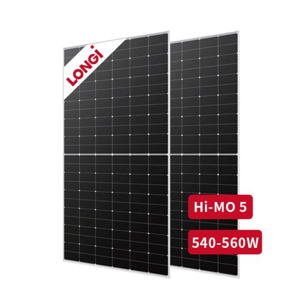 LONGI Solar Panel Hi-MO5 MLR5-72HBD 540-560M Half Cut Mono Technology and