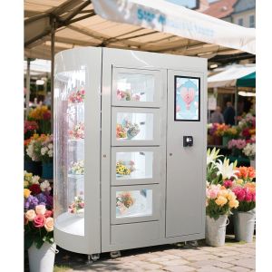 China Winnsen Bouquet Vending Machine With LCD Digital Signage Advertising Function on sale