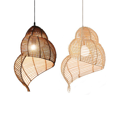 Wabi Sabi Rattan Chandelier Pendant Light for Hotels Restaurants