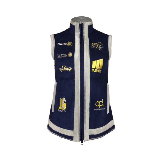 Customized Embroidered Poly Cotton Training Team Vest with Wicking Breathable