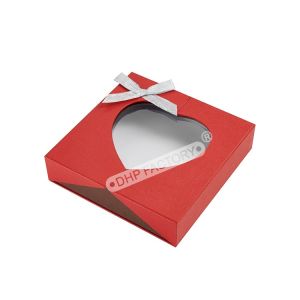 Eco Friendly Chocolate Bar Packaging Boxes Heart Shaped Paper Box