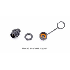 SP13 Waterproof Electrical Cable Connector For Led Ribbon Strip 250V 2 - 9 Pin