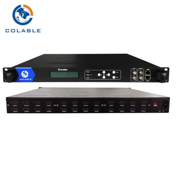 Quality 24 Channels MPEG-4 AVC/H.264 Encoder HDMI IPTV Streaming Encoder COL5011F for sale