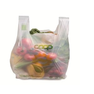 PLA Biodegradable Shopping Bag Compostable Plastic Customized