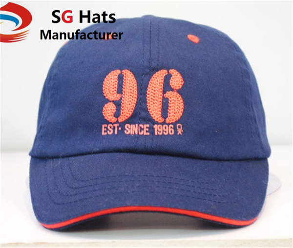100% cotton baseball caps for kids