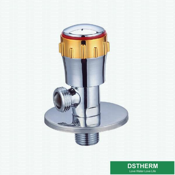 Gold Color Chromed Wall Mounted Kitchen Basin Water Round Handle Quick Open