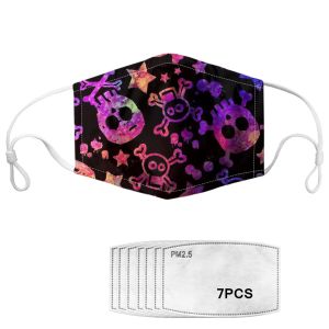 China Halloween Skeletons Printed Reusable Face Mask With Elastic Earloop on sale China Halloween Skeletons Printed Reusable Face Mask With Elastic Earloop on sale