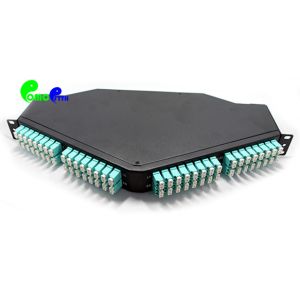 96F 128F 144F MPO Patch Panel 19' 1RU Fixed Type FHD Patch Panel